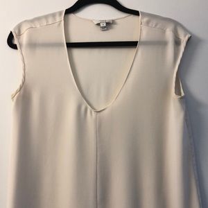 J. Crew Tops - JCREW Ivory Silk Cap Sleeve Top - Size 2 J. Crew Tops - JCREW Ivory Silk Cap Sleeve Top - Size 2